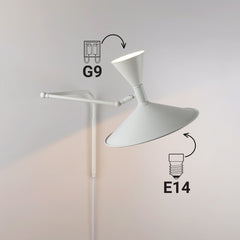 Lámpara de pared de diseño "NIM" - E14 + G9