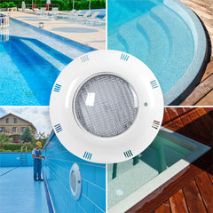 Foco LED sumergible para piscina - 12V AC - 24W - IP68 - Ø295mm