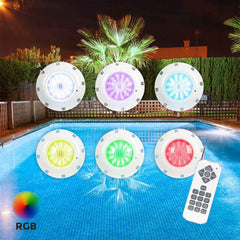 Foco LED sumergible para piscina - 12V AC - 24W - IP68 - Ø295mm