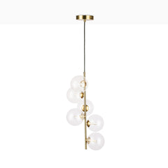 Lámpara colgante con esferas de cristal "ROMEE" - 6 x G9