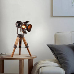 Lámpara de mesa vintage con trípode "Cinema Mini"