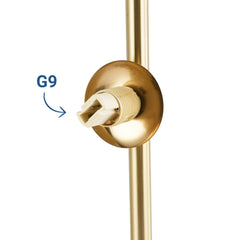 Lámpara de pie con esferas de cristal "STAND"- 4 x G9