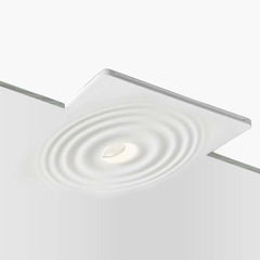 Luminaria integrable de escayola con efecto onda trimless / integración - 30x30cm - GU10