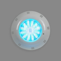 Foco LED sumergible para piscina de fibra - 12V AC - 24W - IP68 - Ø295mm