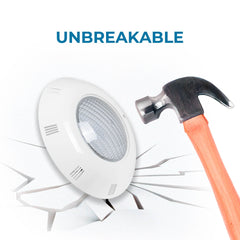 Foco LED sumergible para piscina de fibra - 12V AC - 24W - IP68 - Ø295mm