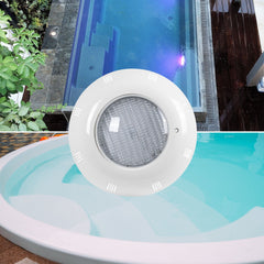 Foco LED sumergible para piscina de fibra - 12V AC - 24W - IP68 - Ø295mm