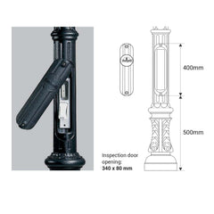 Poste de luz exterior "TOBIA" Fumagalli CCT - 30W - 8 opciones - E27