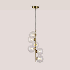 Lámpara colgante con esferas de cristal "ROMEE" - 6 x G9