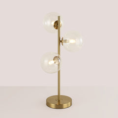 Lámpara de mesa con esferas de cristal "COMI" - 3 x G9