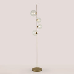 Lámpara de pie con esferas de cristal "STAND"- 4 x G9