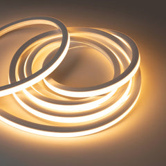 Neón LED flexible 3D 24V DC - 16x16mm - 5 metros - Kit completo - 12W/m - IP67 - Curvatura vertical y horizontal