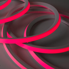 Neón LED flexible RGB 3D - 16x16mm - 5m - Kit completo -12W/m - IP67 -Curvatura vertical y horizontal