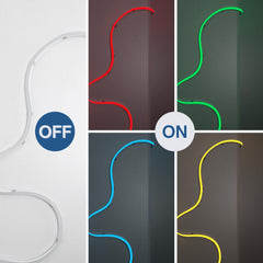 Neón LED flexible RGB 3D - 16x16mm - 5m - Kit completo -12W/m - IP67 -Curvatura vertical y horizontal