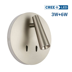 Aplique de pared "FELAM" - 3W + 6W - 2700K - CRI 85