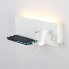 Aplique de pared para lectura con puerto USB "Kerta" - Iluminación doble - 3W+7W
