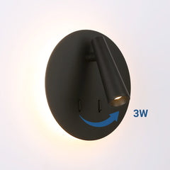 Aplique de pared "FELAM" - 3W + 6W - 2700K - CRI 85