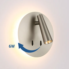 Aplique de pared "FELAM" - 3W + 6W - 2700K - CRI 85