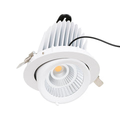 Downlight LED basculante empotrable - Chip especial para comercios - 40W