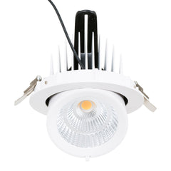 Downlight LED basculante empotrable - Chip especial para comercios - 40W