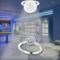 Downlight LED basculante empotrable - Chip especial para comercios - 40W