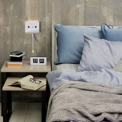 Aplique de pared para lectura "SLANGE 2" - 3W + 6W - Puerto USB + USB-C
