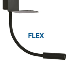 Aplique de pared para lectura "SLANGE 2" - 3W + 6W - Puerto USB + USB-C