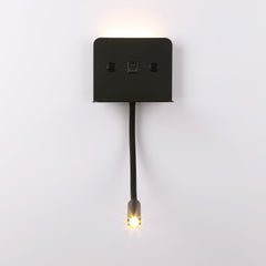 Aplique de pared para lectura "SLANGE 2" - 3W + 6W - Puerto USB + USB-C