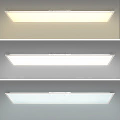Plafón de techo LED Backlight - 120x30cm - 36W - CCT + RGB IC - Con mando a distancia