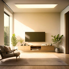 Plafón de techo LED Backlight - 120x30cm - 36W - CCT + RGB IC - Con mando a distancia