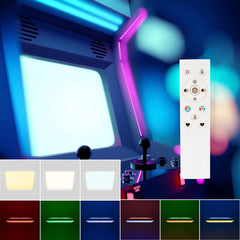 Plafón de techo LED Backlight - 45x45cm - 22W - CCT + 2RGB - Retroiluminado