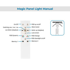 Plafón de techo LED Backlight - 60x30cm - 22W - CCT + 2RGB - Retroiluminado