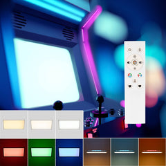 Plafón de techo LED Backlight - 60x30cm - 22W - CCT + 2RGB - Retroiluminado
