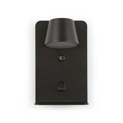 Aplique de pared para lectura "BASKOP" - Puerto USB + USB-C - 6W