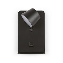 Aplique de pared para lectura "BASKOP" - Puerto USB + USB-C - 6W
