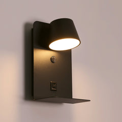 Aplique de pared para lectura "BASKOP" - Puerto USB + USB-C - 6W