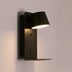 Aplique de pared para lectura "BASKOP" - Puerto USB + USB-C - 6W