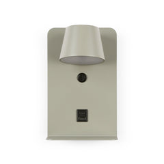 Aplique de pared para lectura "BASKOP" - Puerto USB + USB-C - 6W