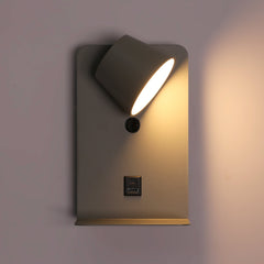 Aplique de pared para lectura "BASKOP" - Puerto USB + USB-C - 6W