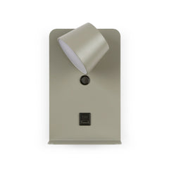 Aplique de pared para lectura "BASKOP" - Puerto USB + USB-C - 6W