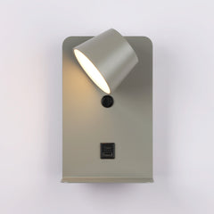 Aplique de pared para lectura "BASKOP" - Puerto USB + USB-C - 6W
