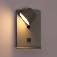 Aplique de pared para lectura "BASKOP" - Puerto USB + USB-C - 6W