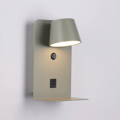 Aplique de pared para lectura "BASKOP" - Puerto USB + USB-C - 6W