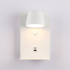 Aplique de pared para lectura "BASKOP" - Puerto USB + USB-C - 6W