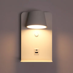 Aplique de pared para lectura "BASKOP" - Puerto USB + USB-C - 6W