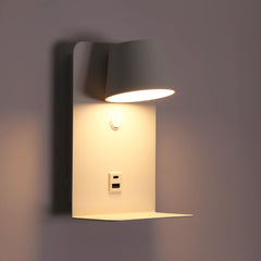 Aplique de pared para lectura "BASKOP" - Puerto USB + USB-C - 6W