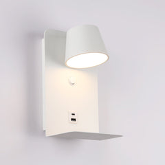 Aplique de pared para lectura "BASKOP" - Puerto USB + USB-C - 6W