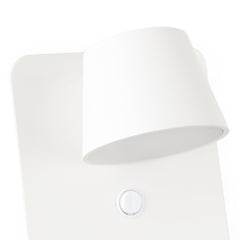Aplique de pared para lectura "BASKOP" - Puerto USB + USB-C - 6W
