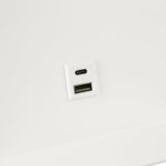 Aplique de pared para lectura "BASKOP" - Puerto USB + USB-C - 6W