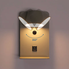 Aplique de pared para lectura "BASKOP" - Puerto USB + USB-C - 6W