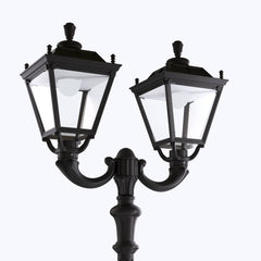 Poste de luz exterior doble Farola "TOBIA" Fumagalli - CCT - 2 x 30W - 8 opciones - E27